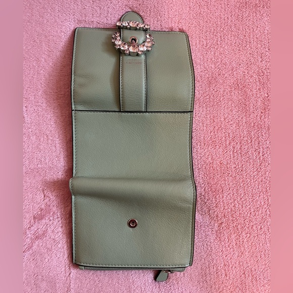 Jimmy choo Cheri mint green compact wallet - Picture 3 of 13